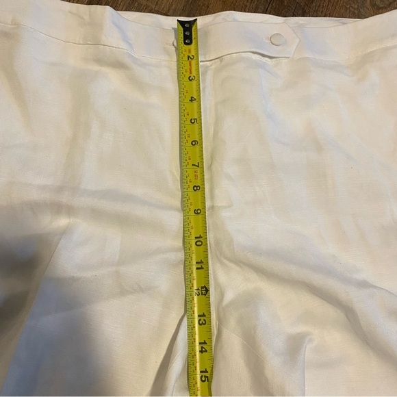 NWT Calvin Klein White Linen Pants Size 18W - Picture 6 of 11